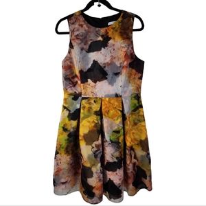 NWOT Isaac Mizrahi Live! Watercolor Floral Sleeveless Dress Women's Size 10